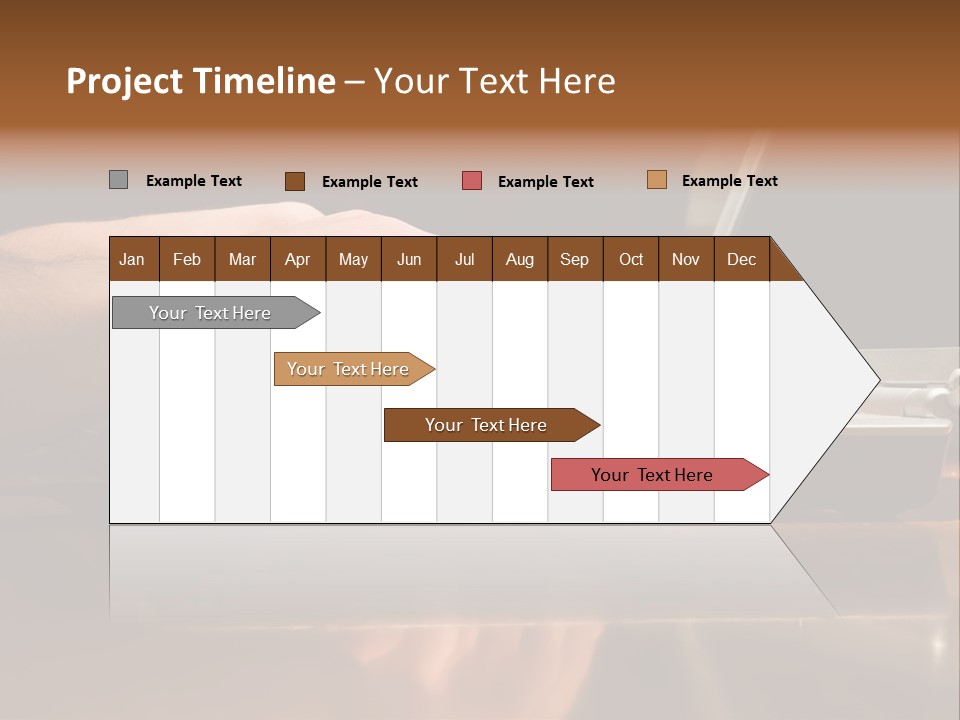 Male Hands Typing On Laptop Keyboard PowerPoint Template