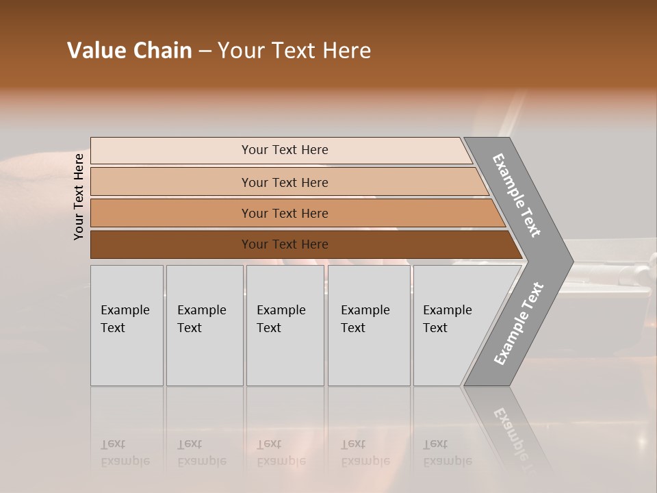 Male Hands Typing On Laptop Keyboard PowerPoint Template