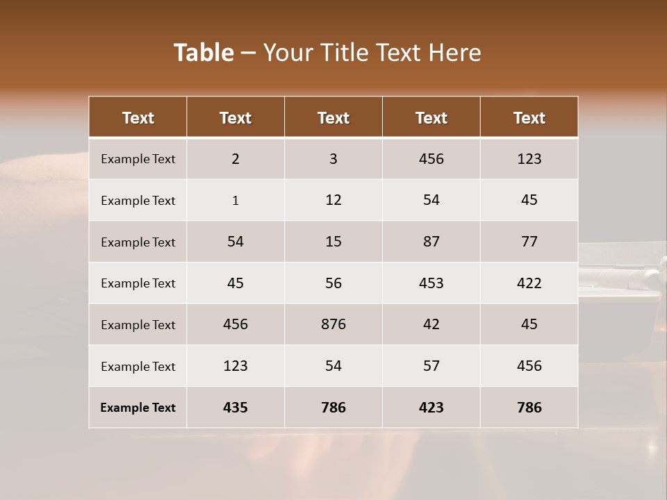 Male Hands Typing On Laptop Keyboard PowerPoint Template