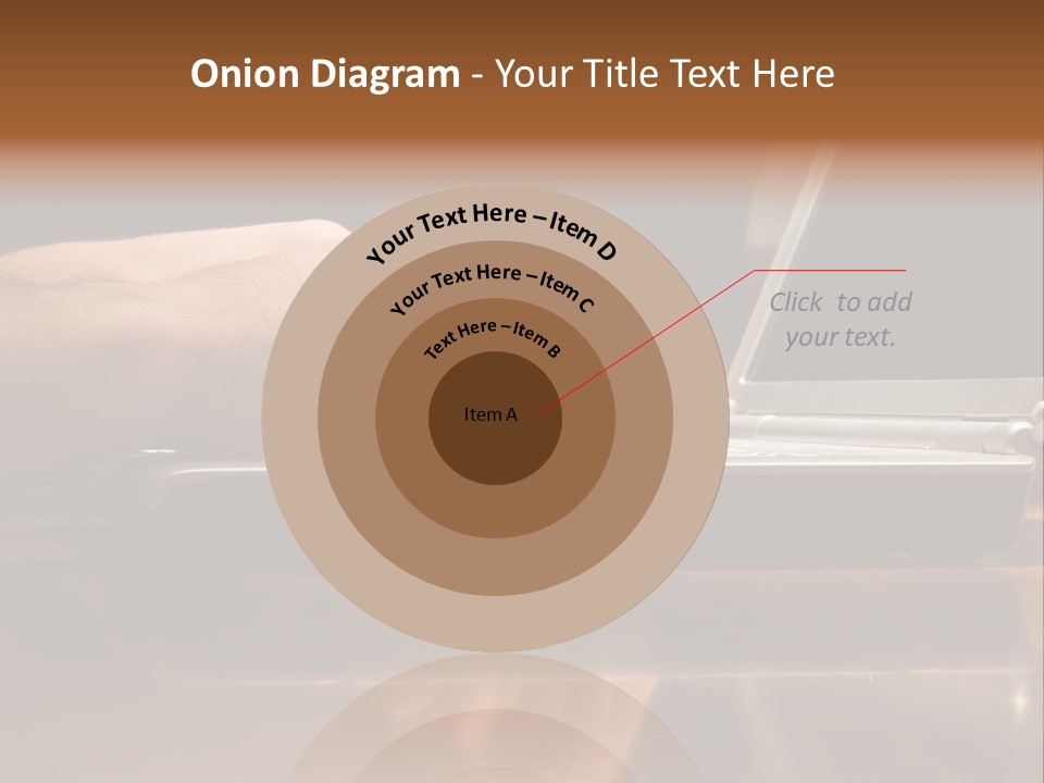 Male Hands Typing On Laptop Keyboard PowerPoint Template