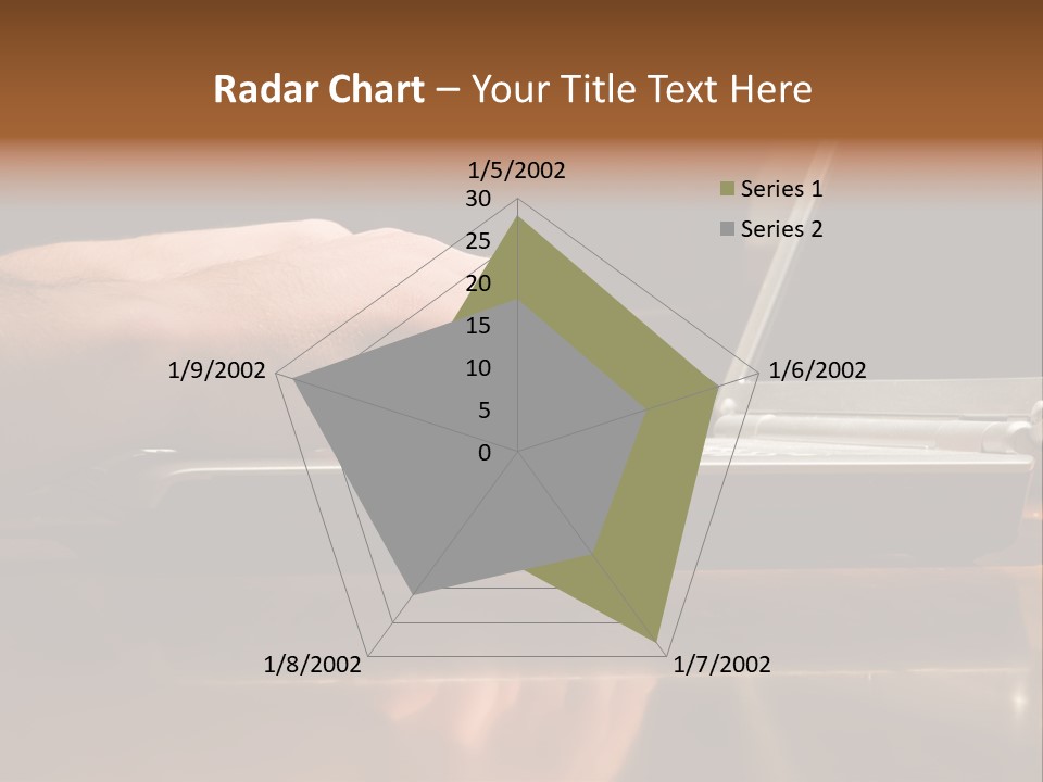 Male Hands Typing On Laptop Keyboard PowerPoint Template