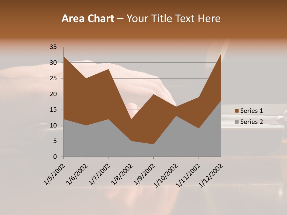Male Hands Typing On Laptop Keyboard PowerPoint Template