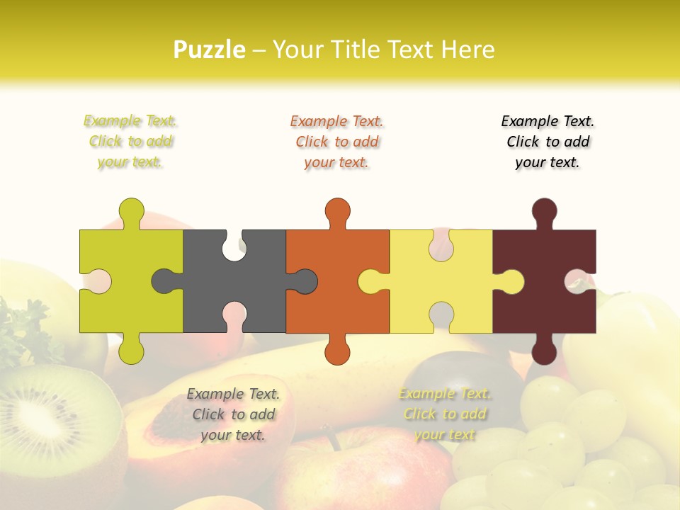 A Little Girl Keeping Yellow Leaves In Her Hands PowerPoint Template