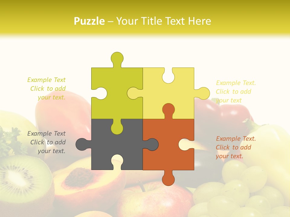 A Little Girl Keeping Yellow Leaves In Her Hands PowerPoint Template