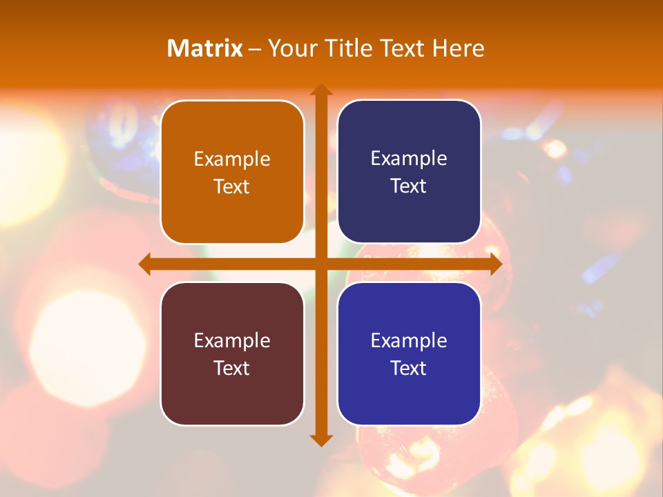 Colorful Electric Light Bulbs Close-Up PowerPoint Template