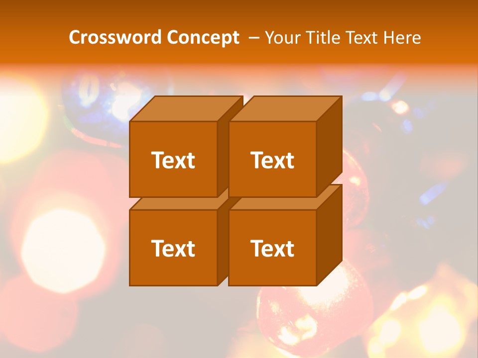 Colorful Electric Light Bulbs Close-Up PowerPoint Template