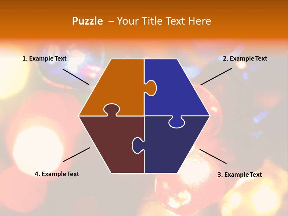 Colorful Electric Light Bulbs Close-Up PowerPoint Template