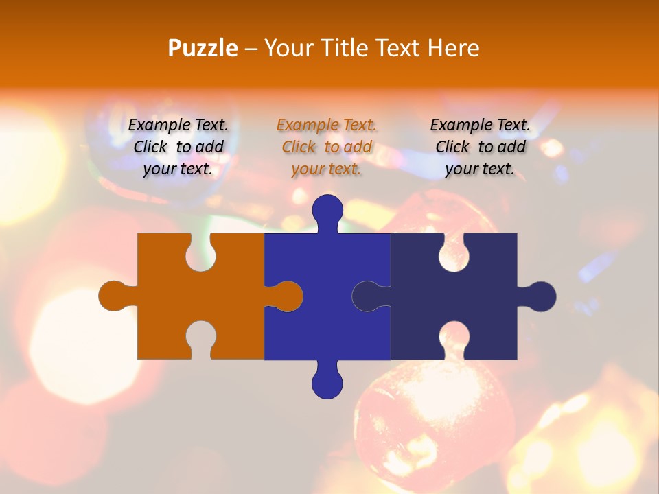 Colorful Electric Light Bulbs Close-Up PowerPoint Template