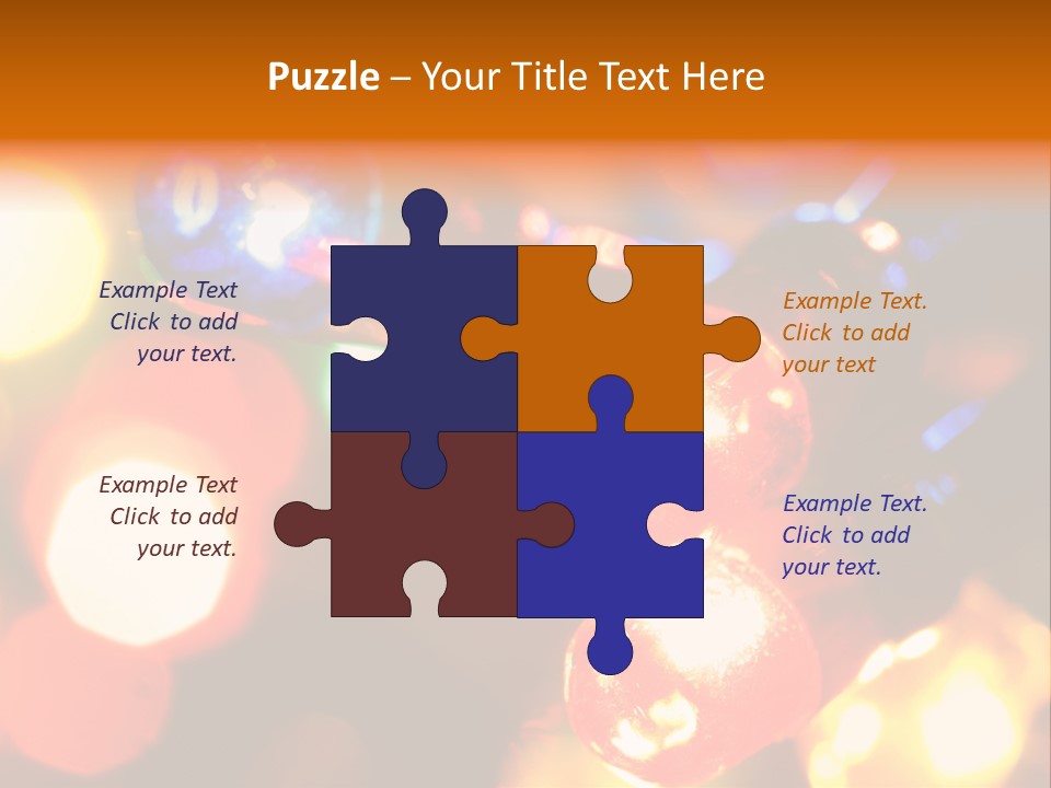 Colorful Electric Light Bulbs Close-Up PowerPoint Template