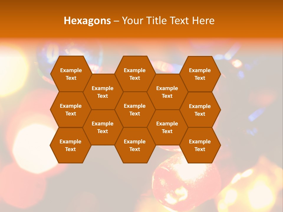 Colorful Electric Light Bulbs Close-Up PowerPoint Template