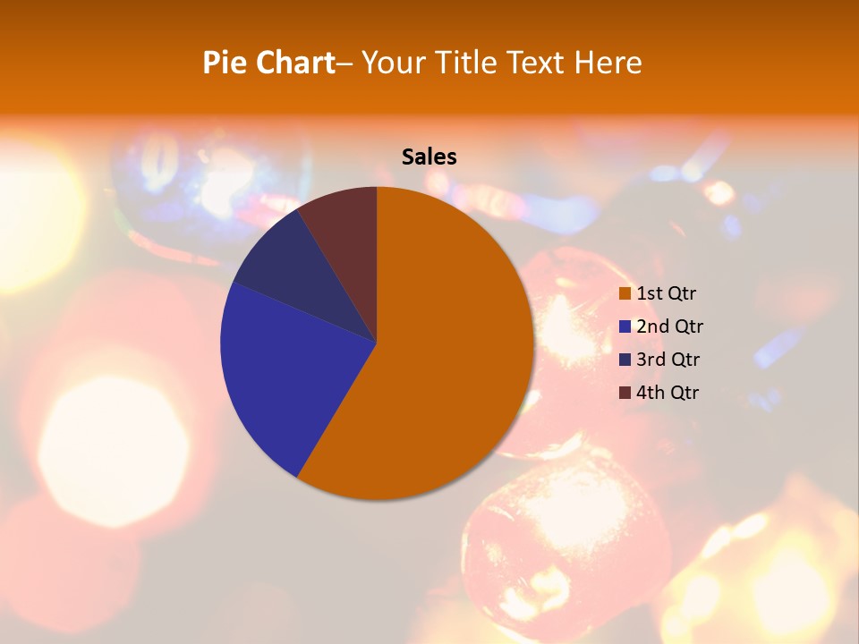Colorful Electric Light Bulbs Close-Up PowerPoint Template