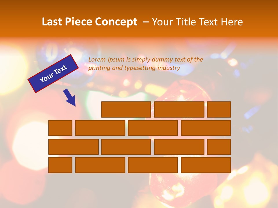 Colorful Electric Light Bulbs Close-Up PowerPoint Template