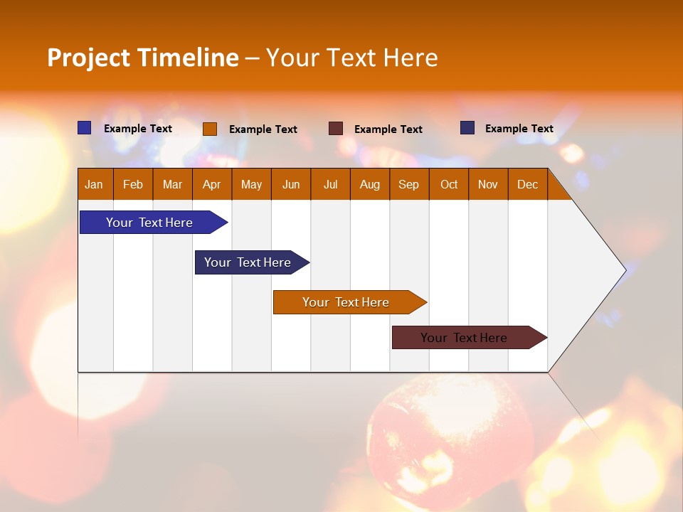 Colorful Electric Light Bulbs Close-Up PowerPoint Template