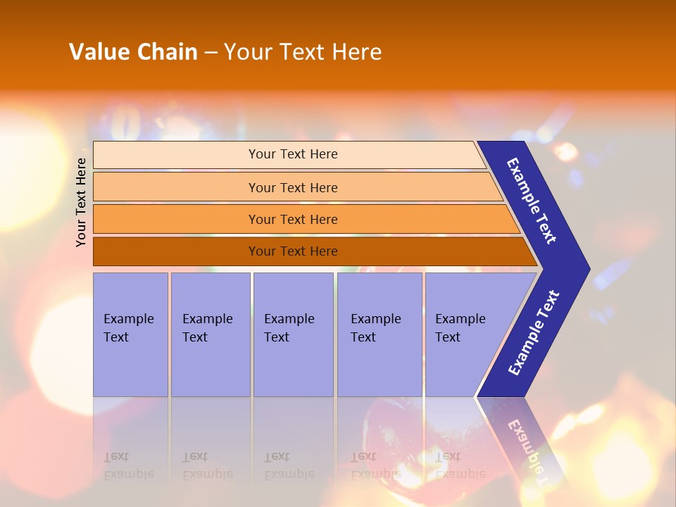 Colorful Electric Light Bulbs Close-Up PowerPoint Template