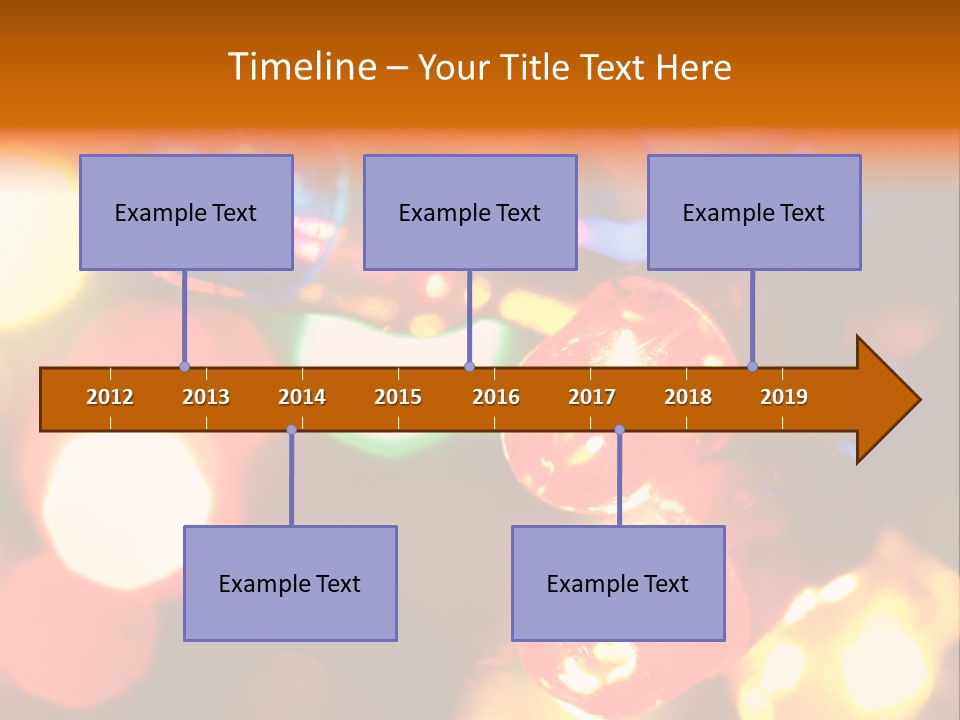 Colorful Electric Light Bulbs Close-Up PowerPoint Template