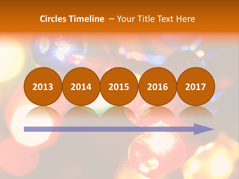 Colorful Electric Light Bulbs Close-Up PowerPoint Template