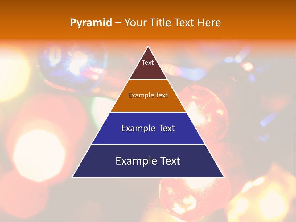 Colorful Electric Light Bulbs Close-Up PowerPoint Template