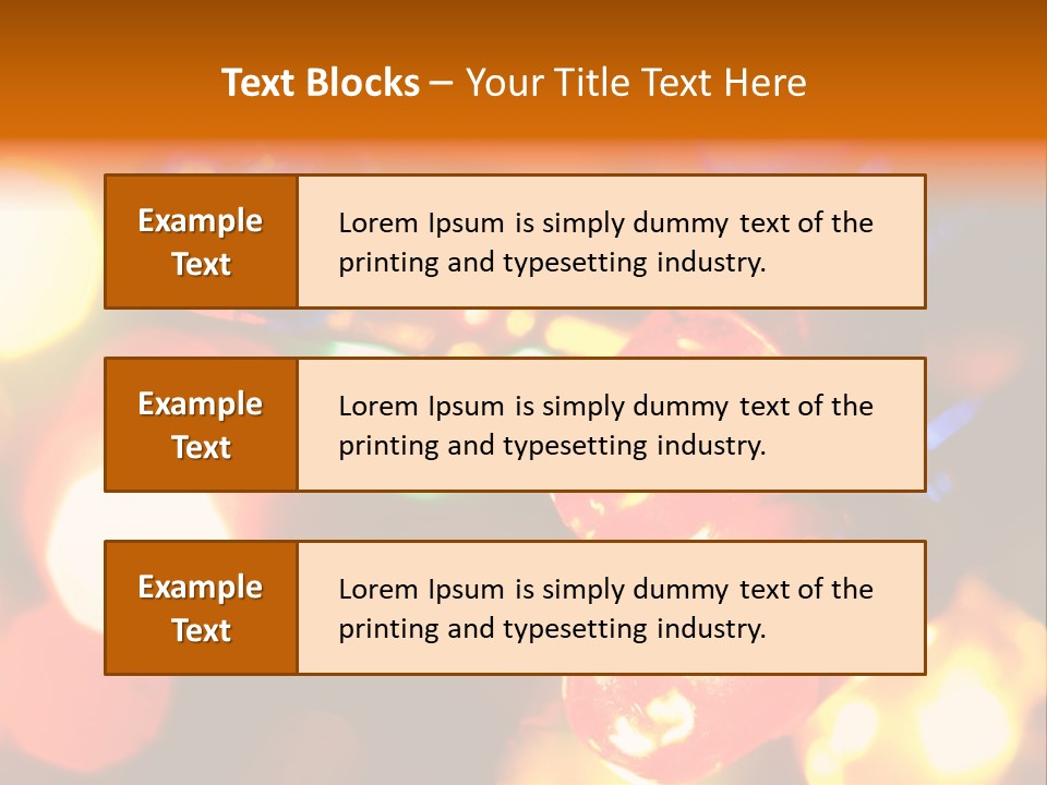 Colorful Electric Light Bulbs Close-Up PowerPoint Template