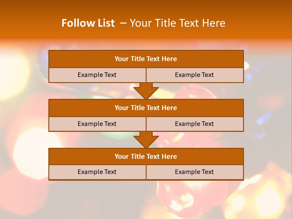 Colorful Electric Light Bulbs Close-Up PowerPoint Template