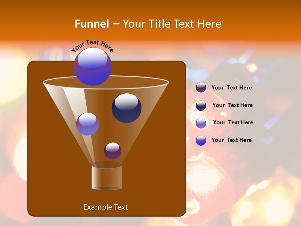 Colorful Electric Light Bulbs Close-Up PowerPoint Template