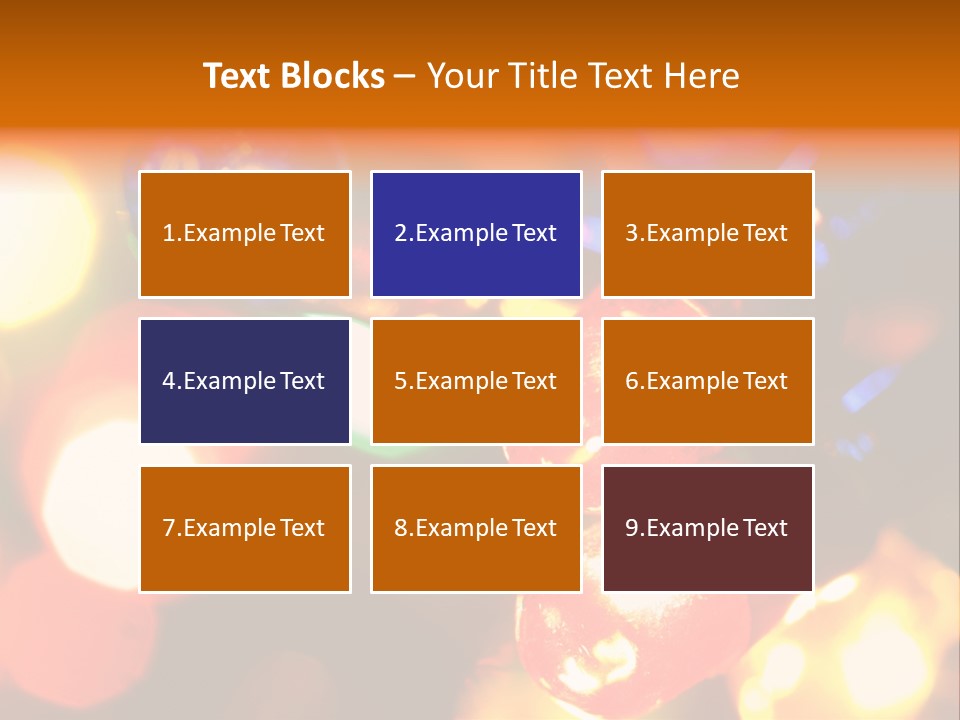 Colorful Electric Light Bulbs Close-Up PowerPoint Template