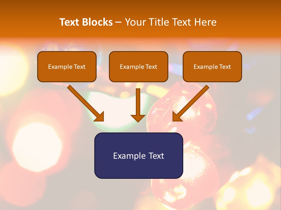 Colorful Electric Light Bulbs Close-Up PowerPoint Template