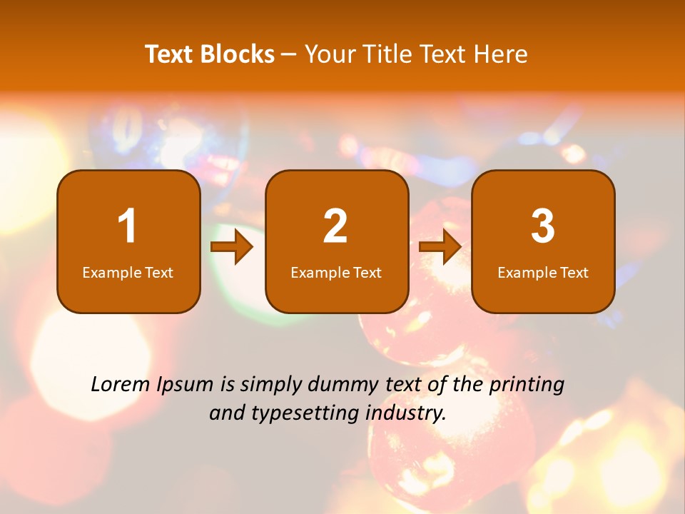 Colorful Electric Light Bulbs Close-Up PowerPoint Template