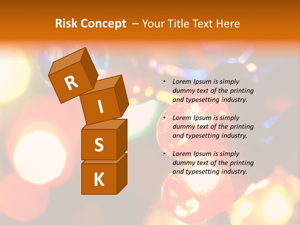 Colorful Electric Light Bulbs Close-Up PowerPoint Template