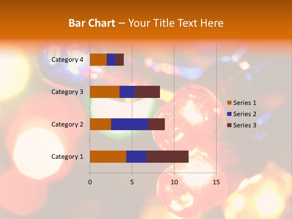 Colorful Electric Light Bulbs Close-Up PowerPoint Template