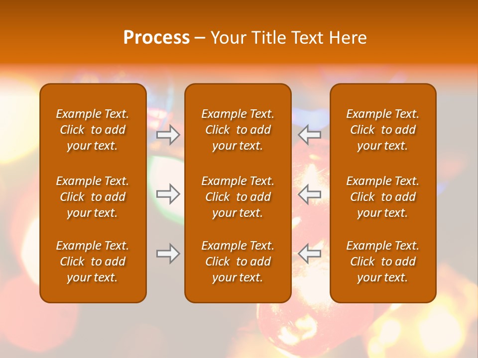 Colorful Electric Light Bulbs Close-Up PowerPoint Template