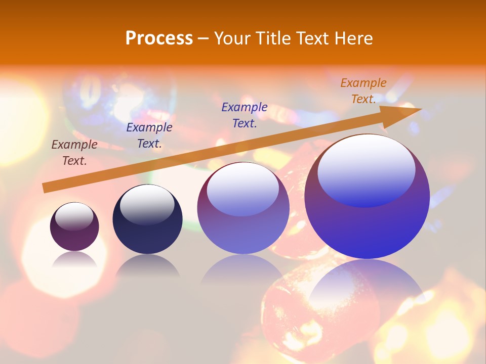 Colorful Electric Light Bulbs Close-Up PowerPoint Template