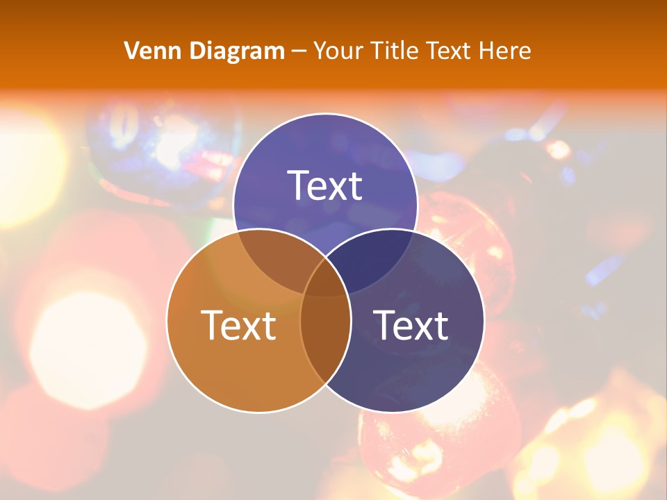 Colorful Electric Light Bulbs Close-Up PowerPoint Template