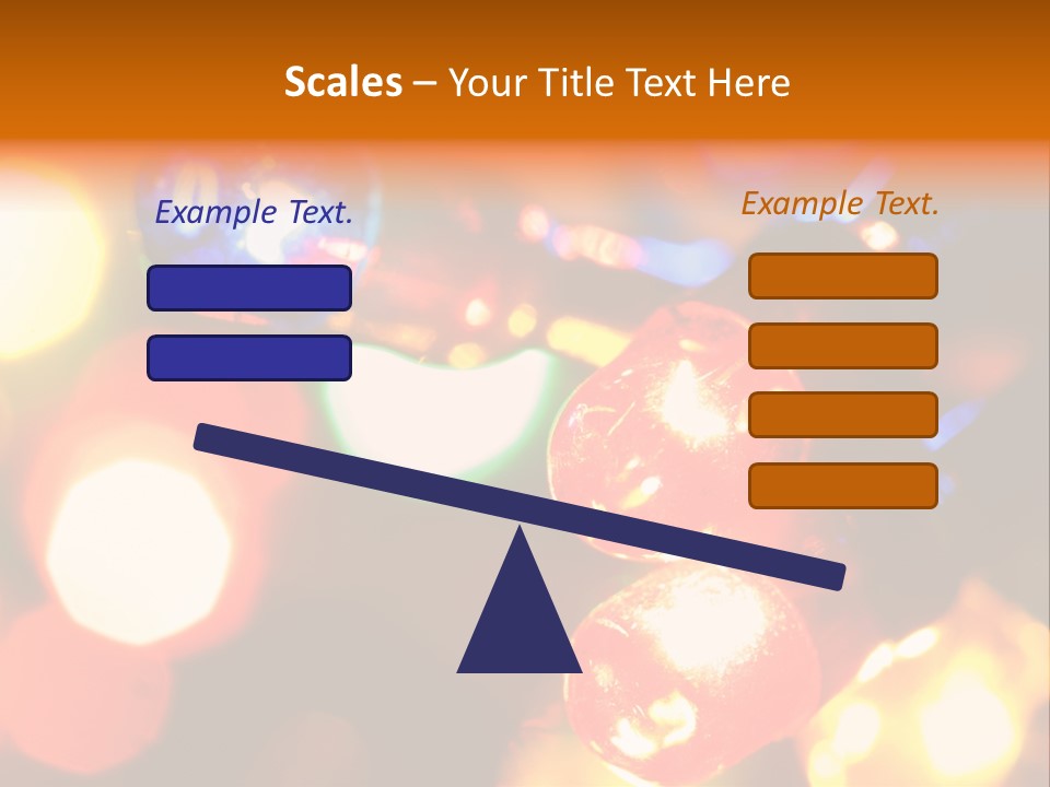Colorful Electric Light Bulbs Close-Up PowerPoint Template