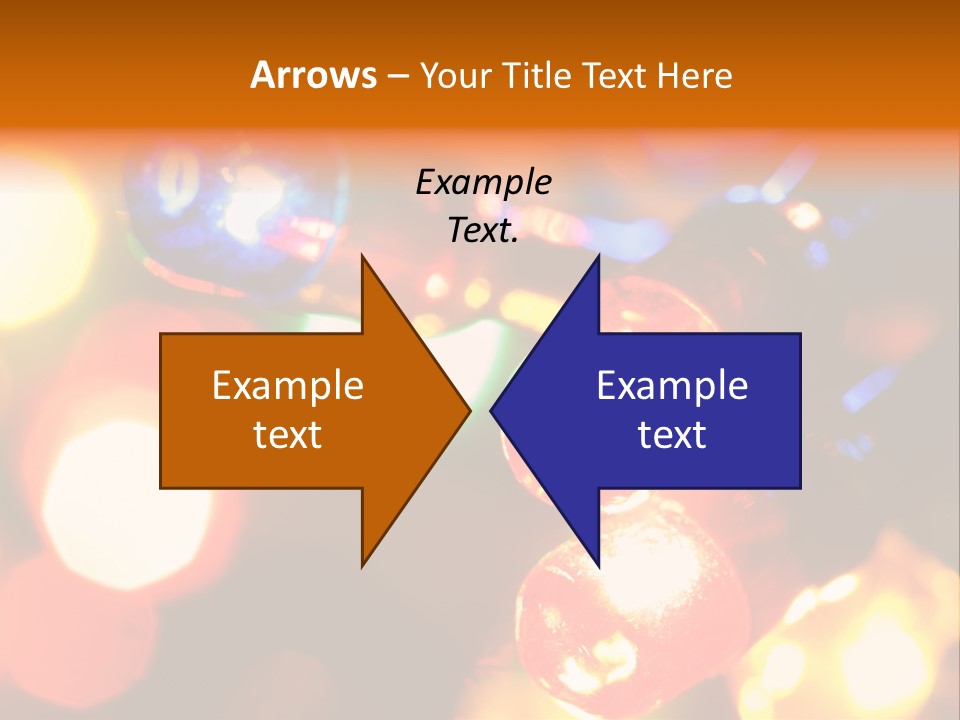 Colorful Electric Light Bulbs Close-Up PowerPoint Template