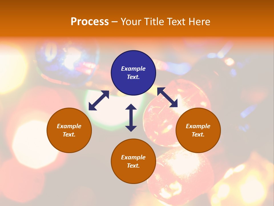 Colorful Electric Light Bulbs Close-Up PowerPoint Template