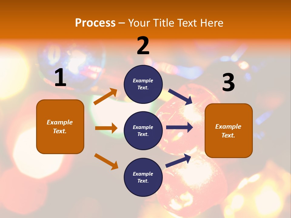 Colorful Electric Light Bulbs Close-Up PowerPoint Template