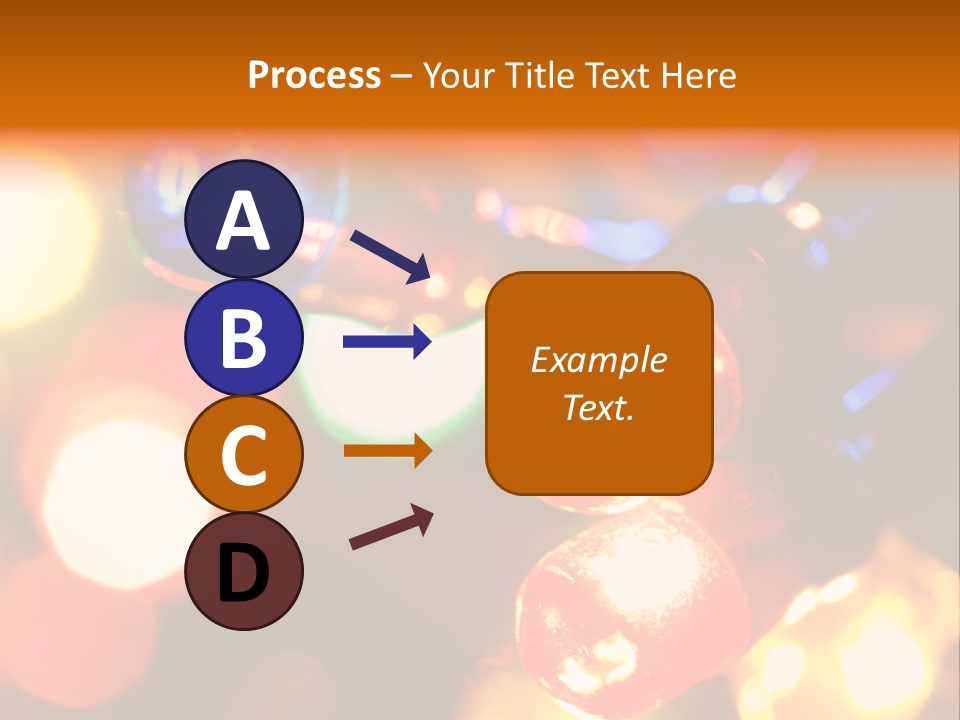 Colorful Electric Light Bulbs Close-Up PowerPoint Template