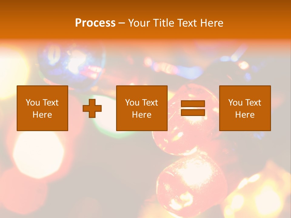 Colorful Electric Light Bulbs Close-Up PowerPoint Template