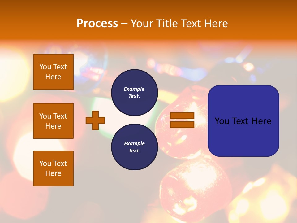 Colorful Electric Light Bulbs Close-Up PowerPoint Template