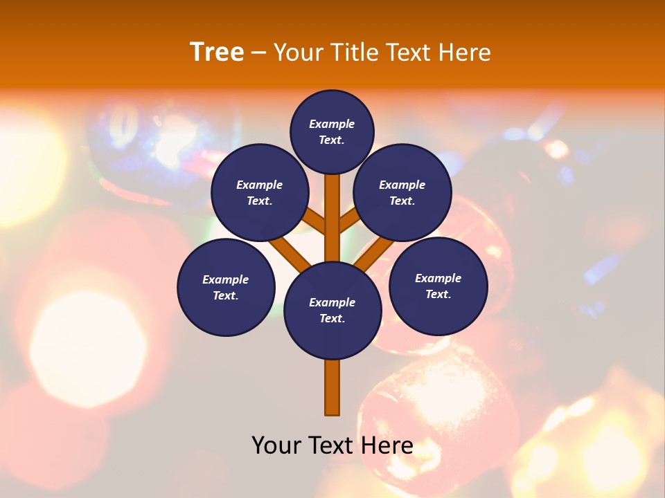 Colorful Electric Light Bulbs Close-Up PowerPoint Template