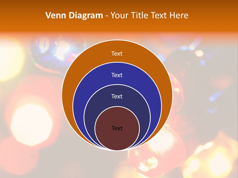 Colorful Electric Light Bulbs Close-Up PowerPoint Template