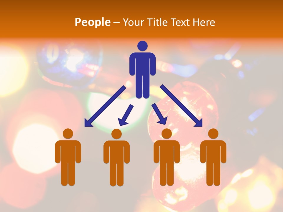 Colorful Electric Light Bulbs Close-Up PowerPoint Template