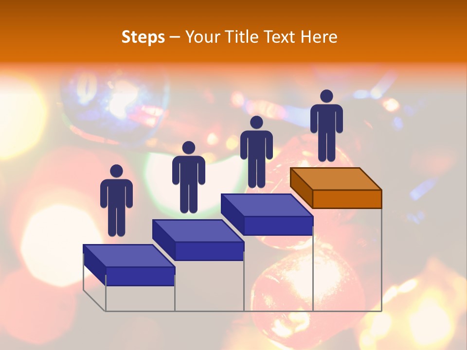 Colorful Electric Light Bulbs Close-Up PowerPoint Template