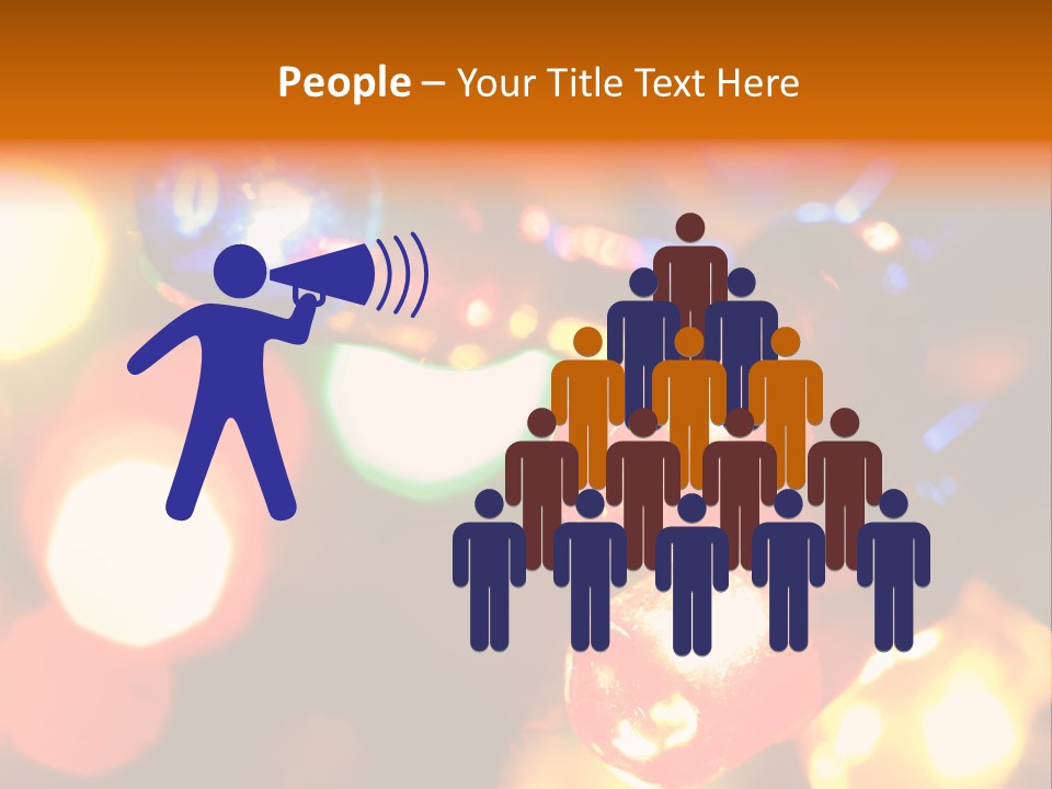 Colorful Electric Light Bulbs Close-Up PowerPoint Template