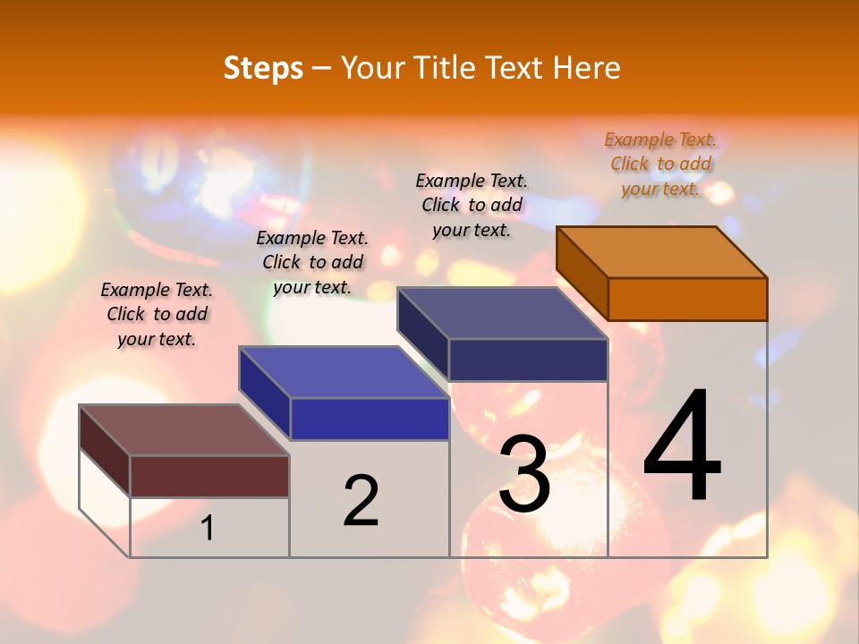 Colorful Electric Light Bulbs Close-Up PowerPoint Template