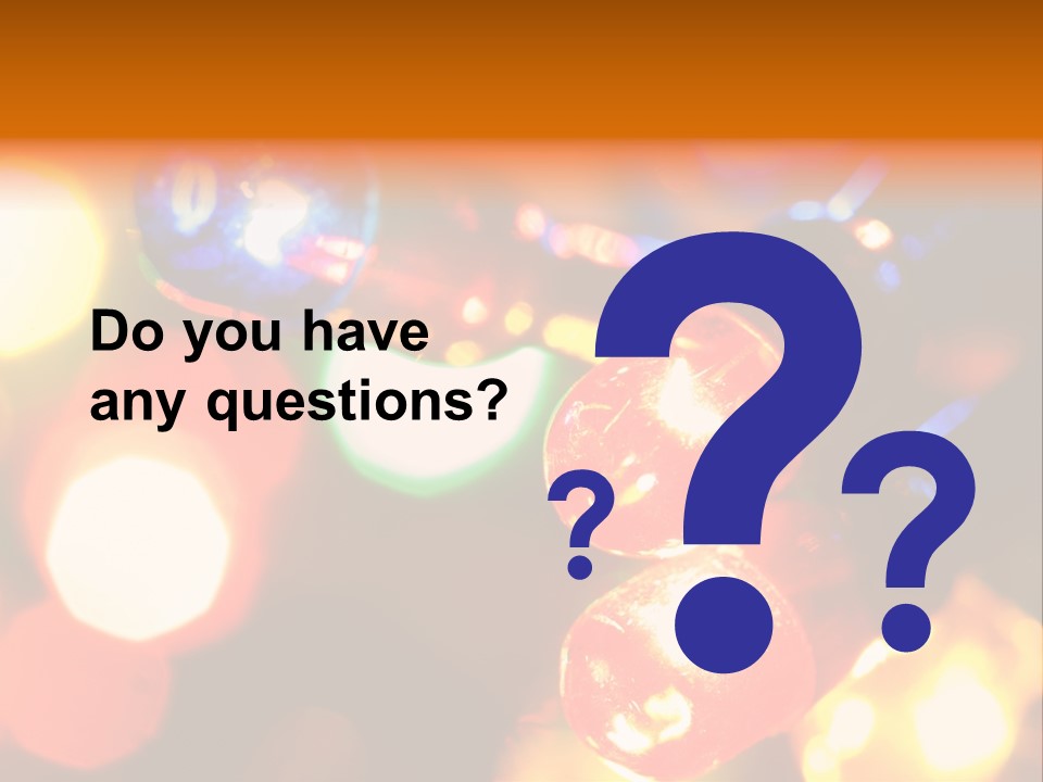 Colorful Electric Light Bulbs Close-Up PowerPoint Template