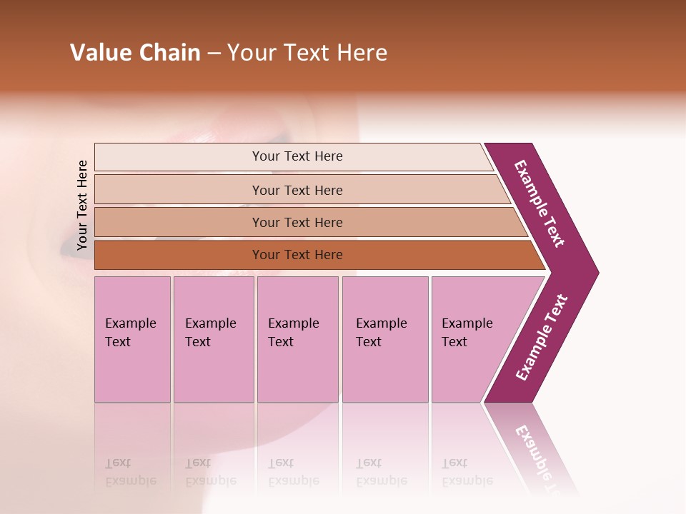 Beautiful Young Smiling Woman With Great Teeth. Isolated Over White Background PowerPoint Template