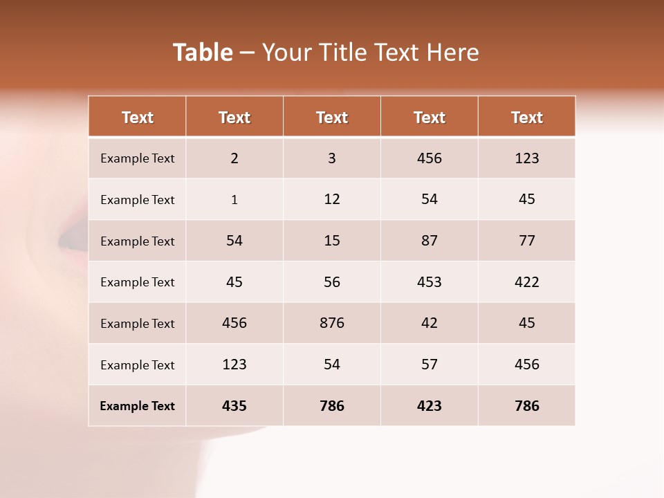 Beautiful Young Smiling Woman With Great Teeth. Isolated Over White Background PowerPoint Template