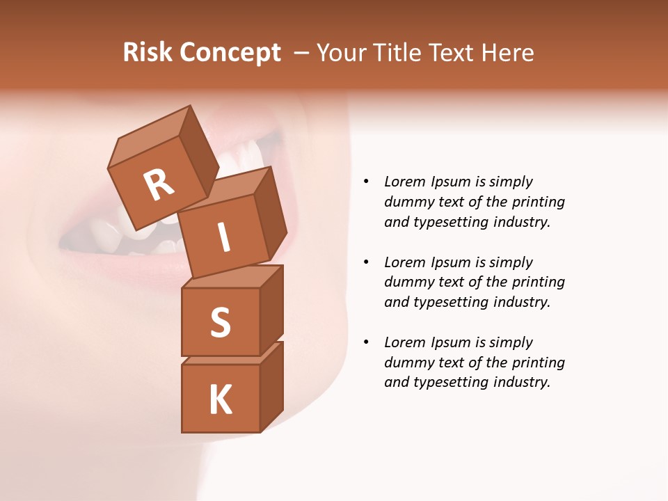 Beautiful Young Smiling Woman With Great Teeth. Isolated Over White Background PowerPoint Template