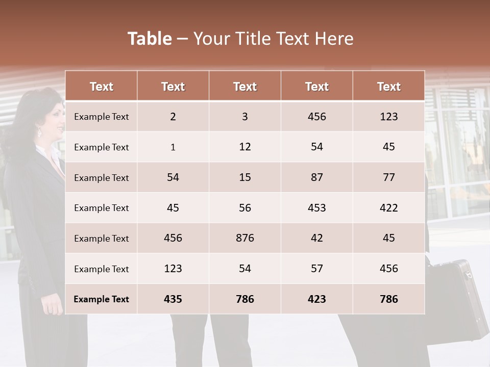 An Attractive Business Team Meeting At Office Building PowerPoint Template